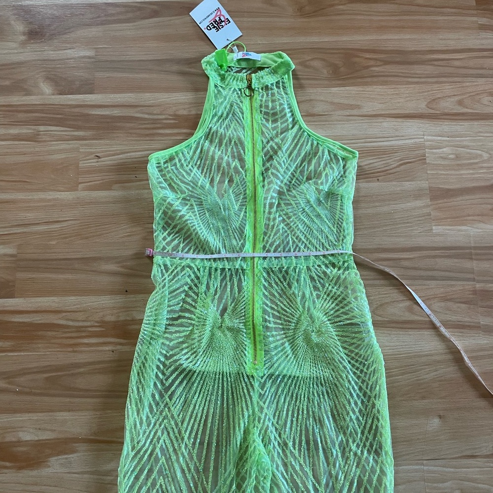 NWT Elsie & Fred Sequin Sparkle Playsuit Bodysuit Romper - Sz 12 - Picture 4 of 13